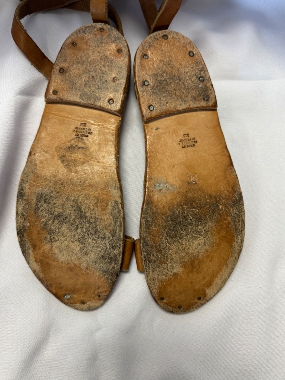Golden Goose K Jacques St. Tropez Caramel Brown Sandal Size 7/38 - Picture 9 of 14